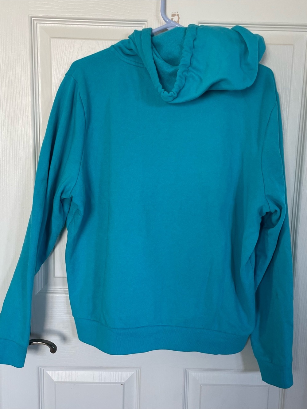 PINK Victoria’s Secret Teal Logo Zip Up Hoodie size XL - Picture 5 of 14